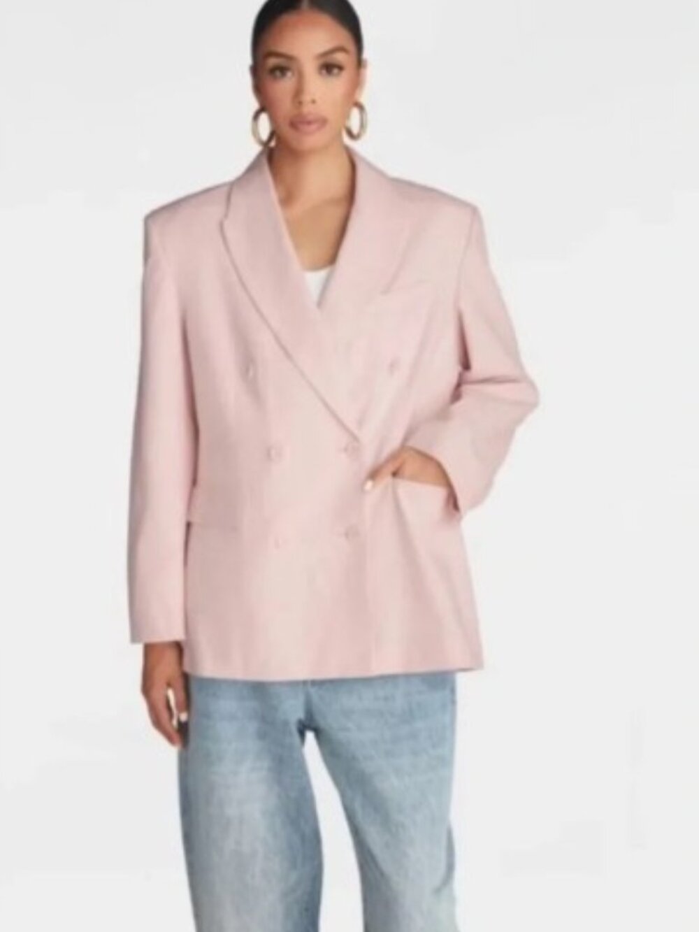 KBB by Kahlana - Women's 'The David Blazer' - Light Pink